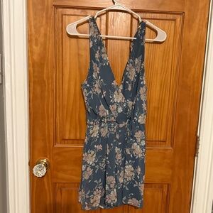 Final Touch Navy Floral Romper